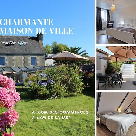 Lanmeur Charmante Maison De Ville A 6 Km De La Mer מראה חיצוני תמונה